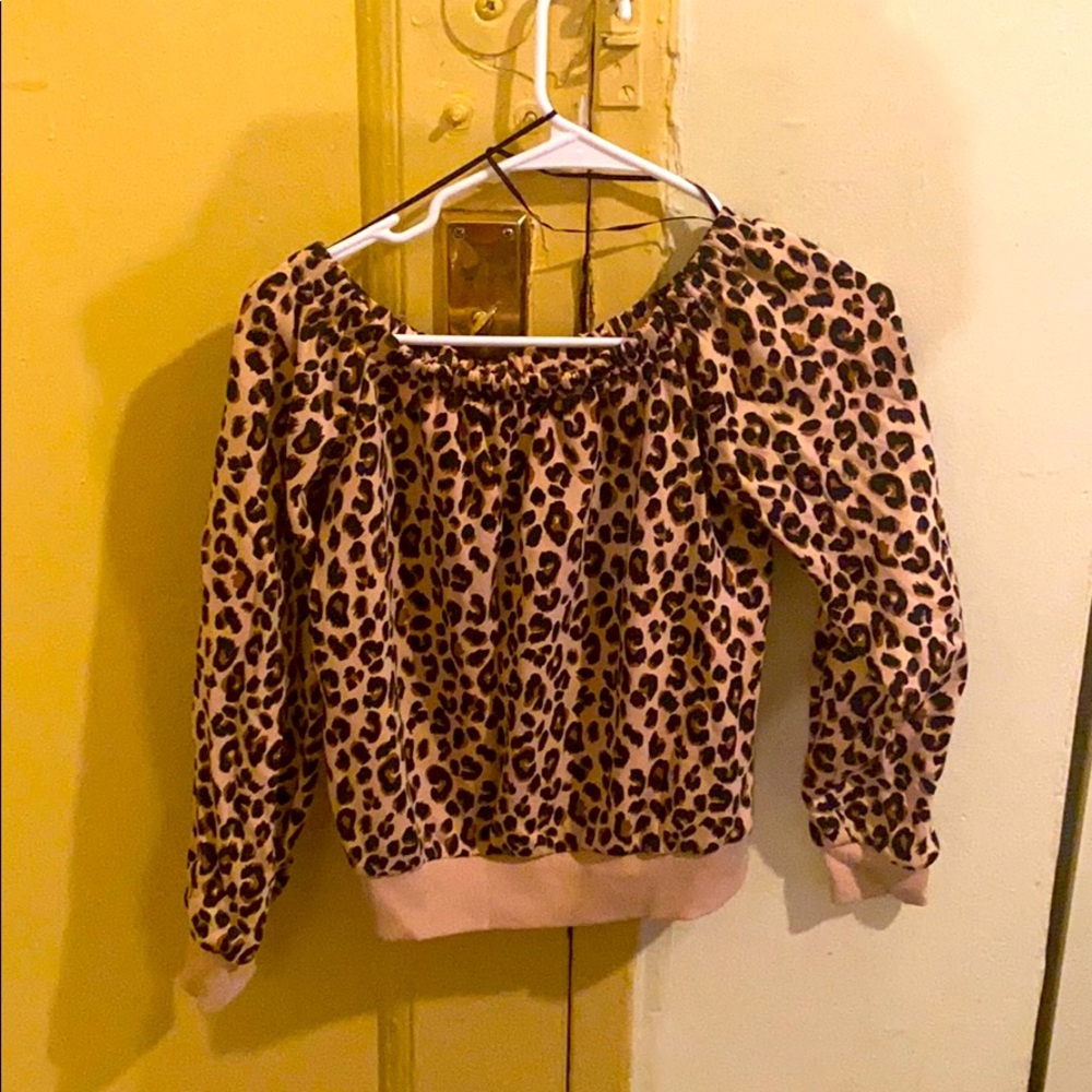 Cute women’s cheetah print sweater